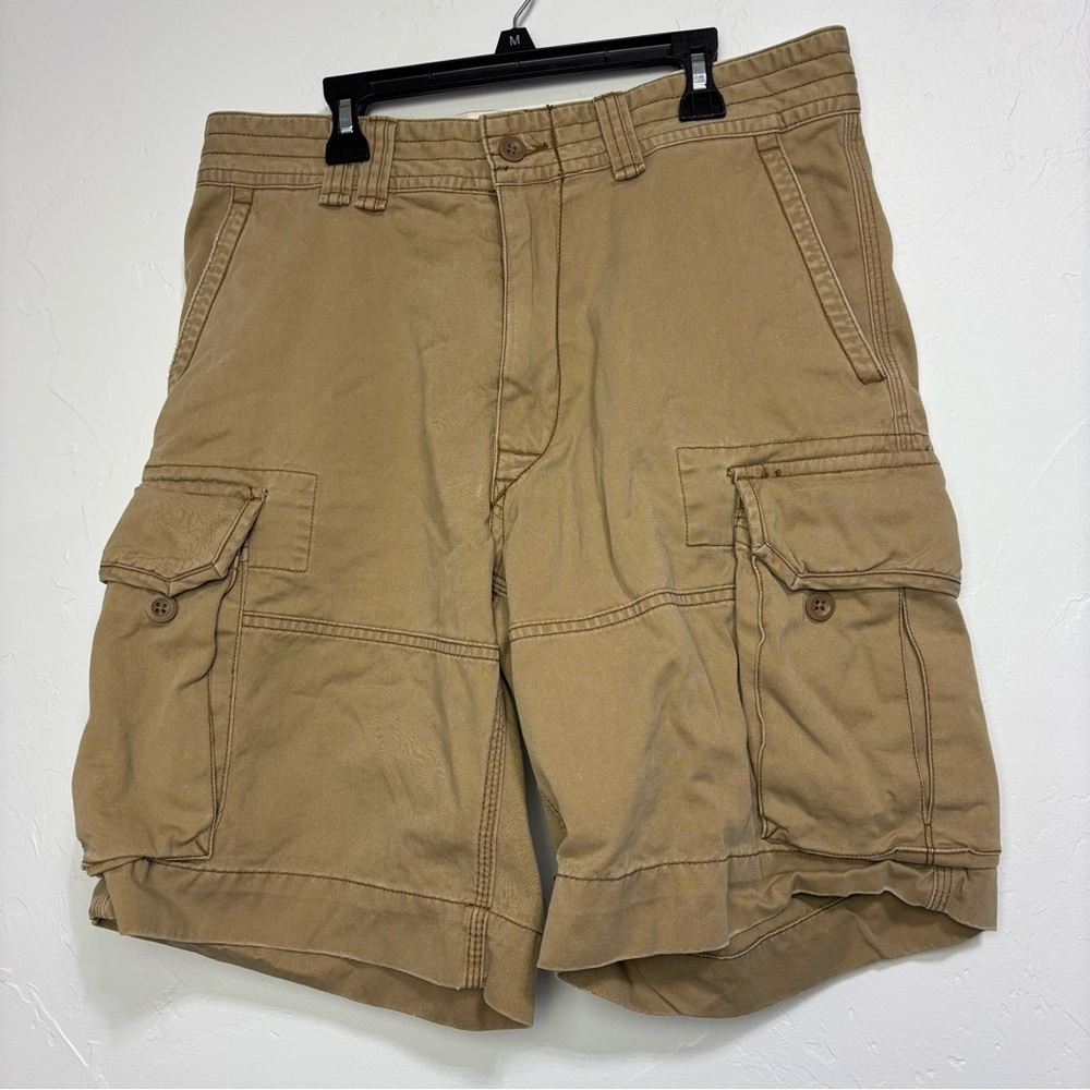 Polo Ralph Lauren Men's Cargo Short Khaki Size 33 100% Cotton Preppy